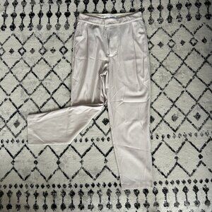 Katie Farnan Slim Ankle Cropped Cream Pant